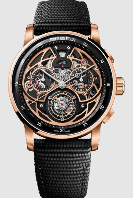 CODE 11.59 BY AUDEMARS PIGUET SELFWINDING FLYING TOURBILLON CHRONOGRAPH Watch Replica 26399NR.OO.D002KB.01